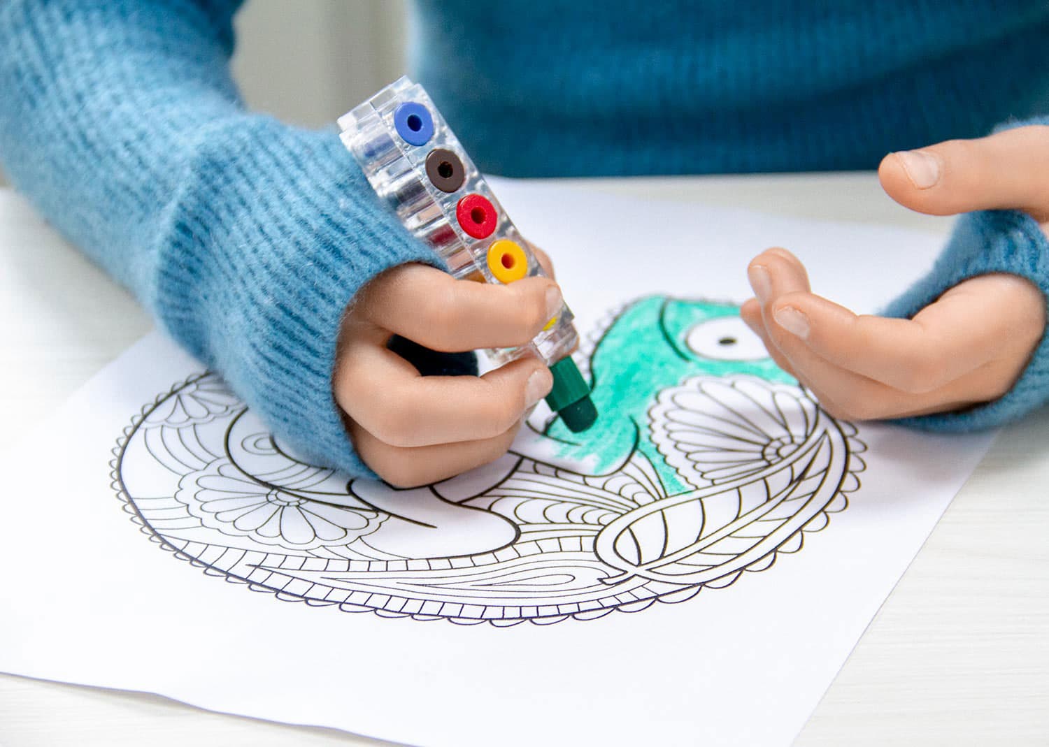 Porta Crayones 6 Puntas 6