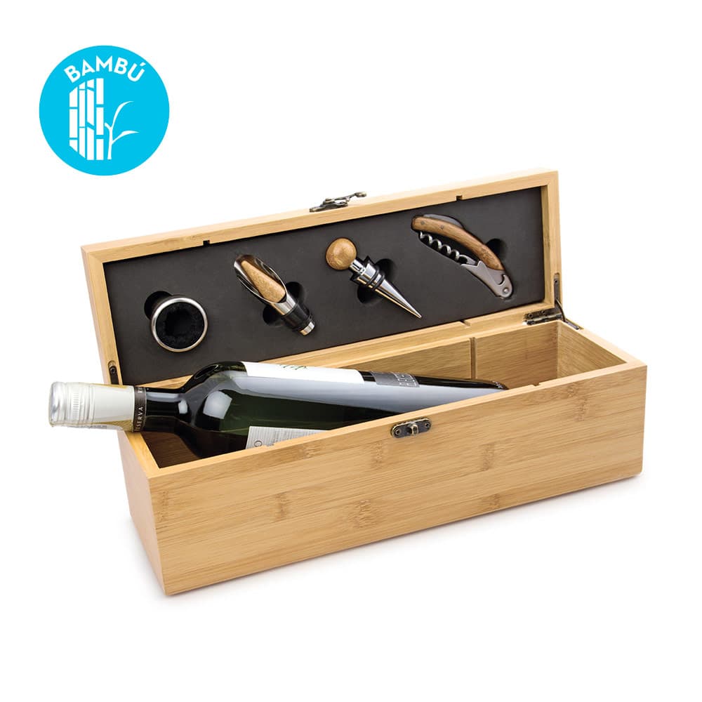 Caja de Bambú para una Botella 9
