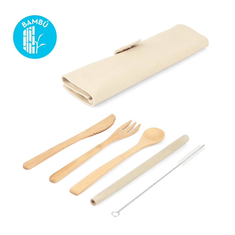 Cubiertos Bambú Tunny 9