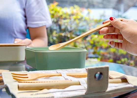 Cubiertos Bambú Tunny 6