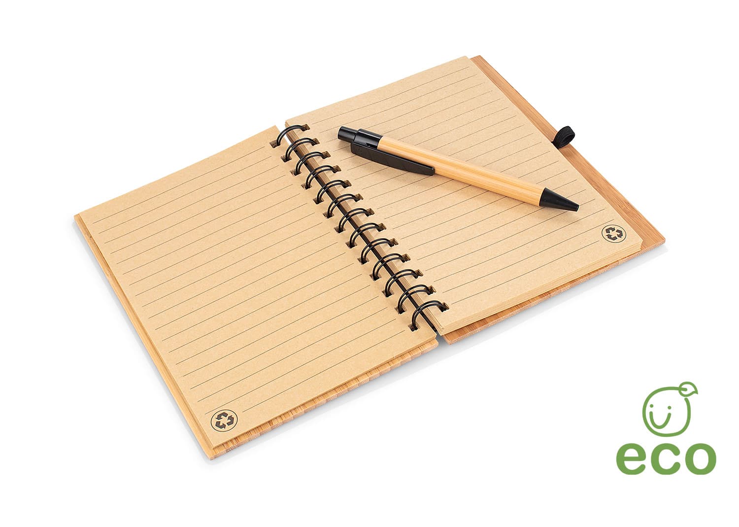 Libreta Bambú Modern con Bolígrafo 3