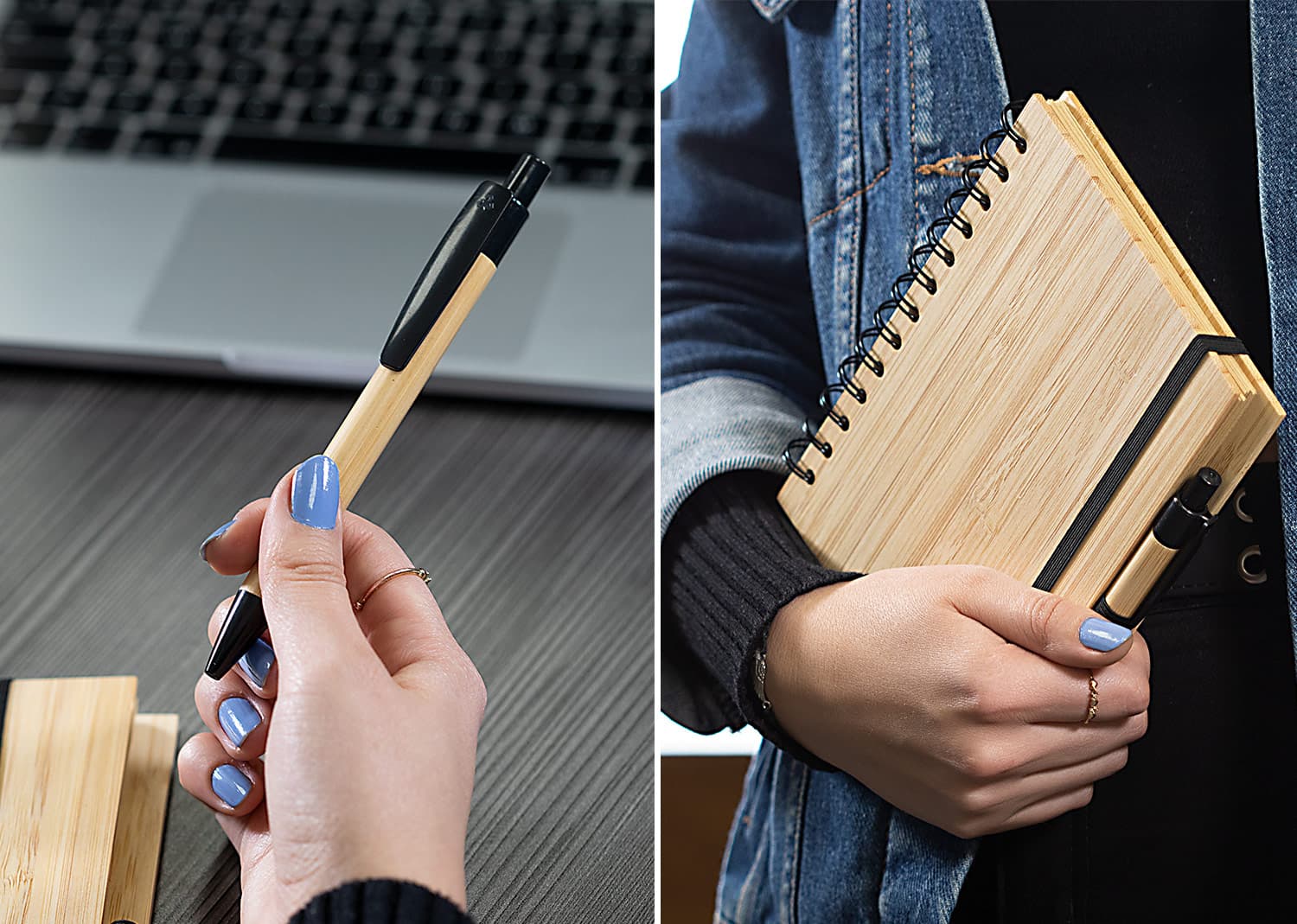 Libreta Bambú Modern con Bolígrafo 6