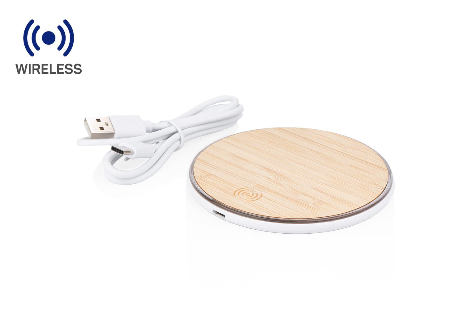 Cargador Wireless Bambú 3